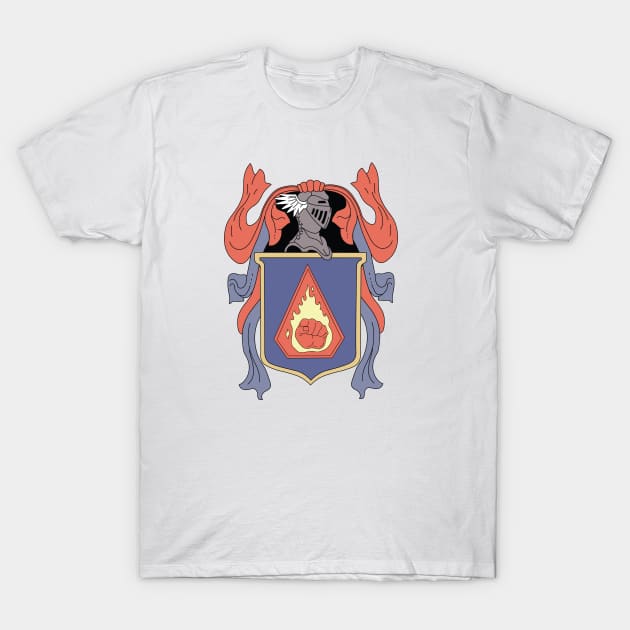 Flaming Fist Full Sigil T-Shirt by ProfessorHulk